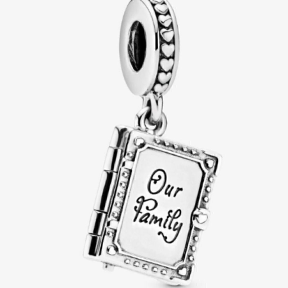Our Family Book Dangle Charm